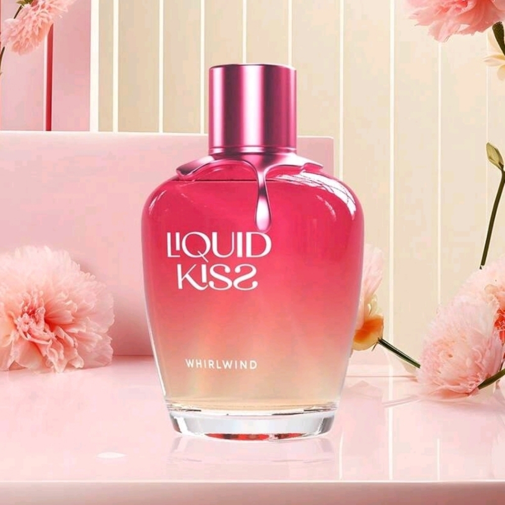 Liquid Kiss Whirlwind Pink Gradient Perfume Bottle 100ml Freesia/ Water Lilly